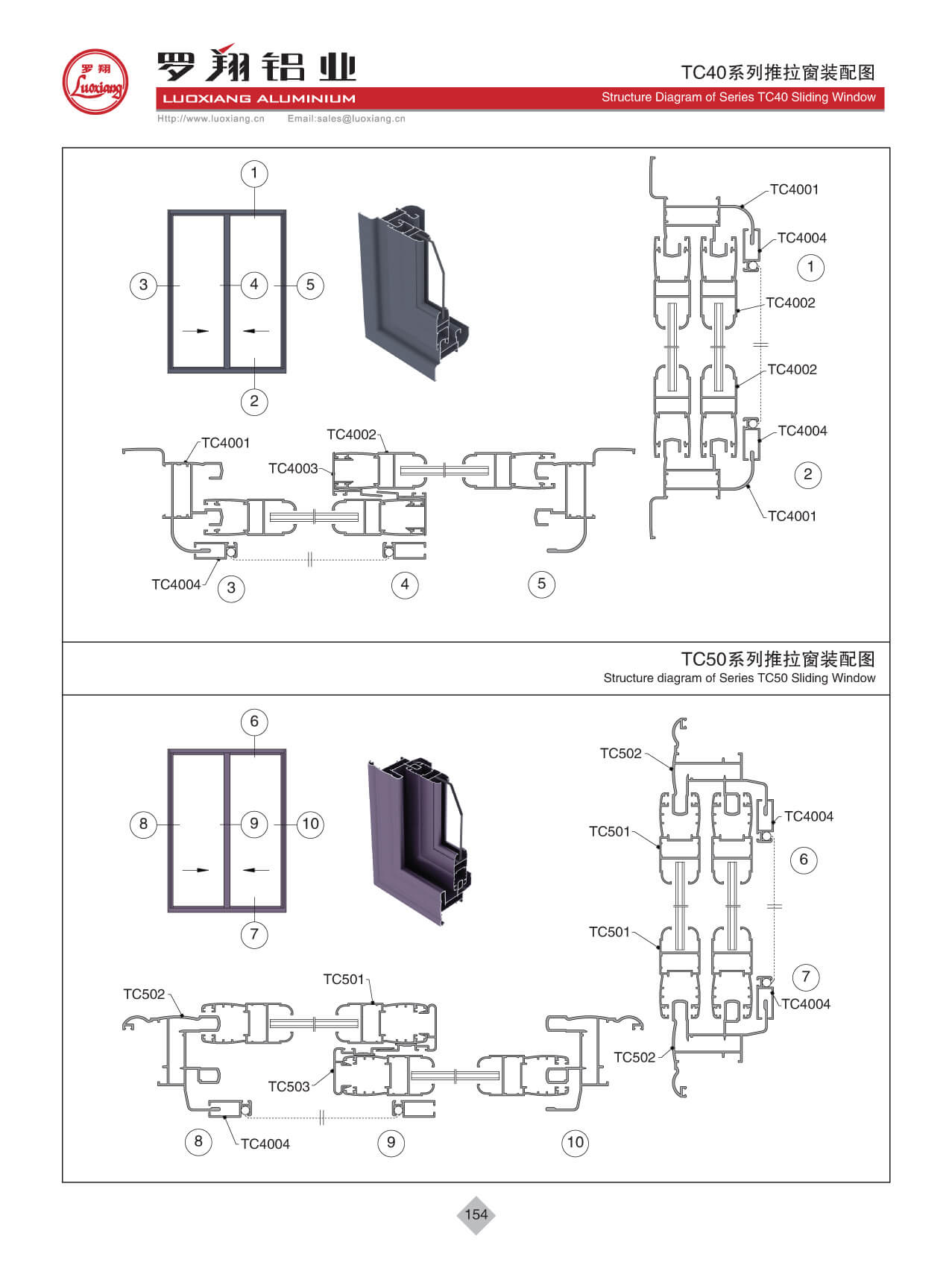 TC40、TC50系列推拉窗