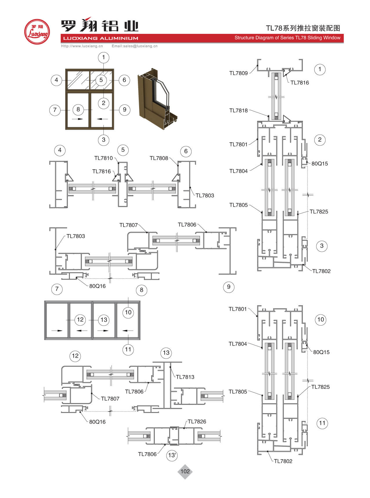 TL78系列推拉窗